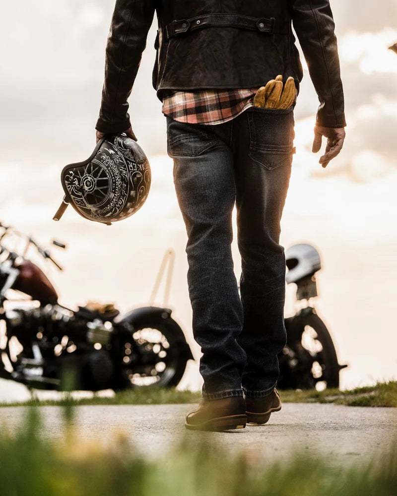 Rokker Motorradhose "Rokkertech Tapered Slim Dark Blue" Men