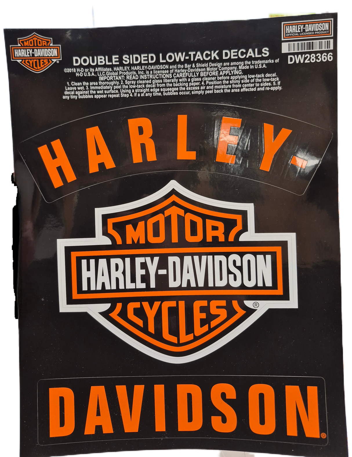 Harley-Davidson Window Cling - HD B&S Nr.8 Rockers