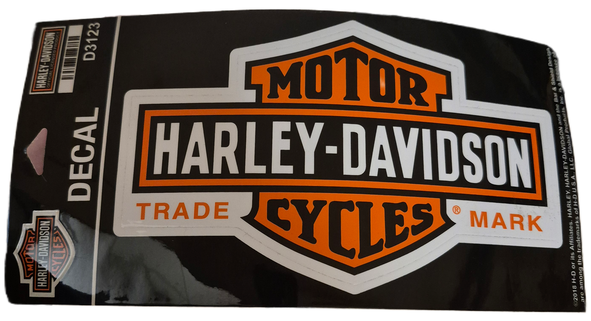 Harley-Davidson Decal, Long Bar & Shield, Nr.7 MD 7 W x 4 1/8 H