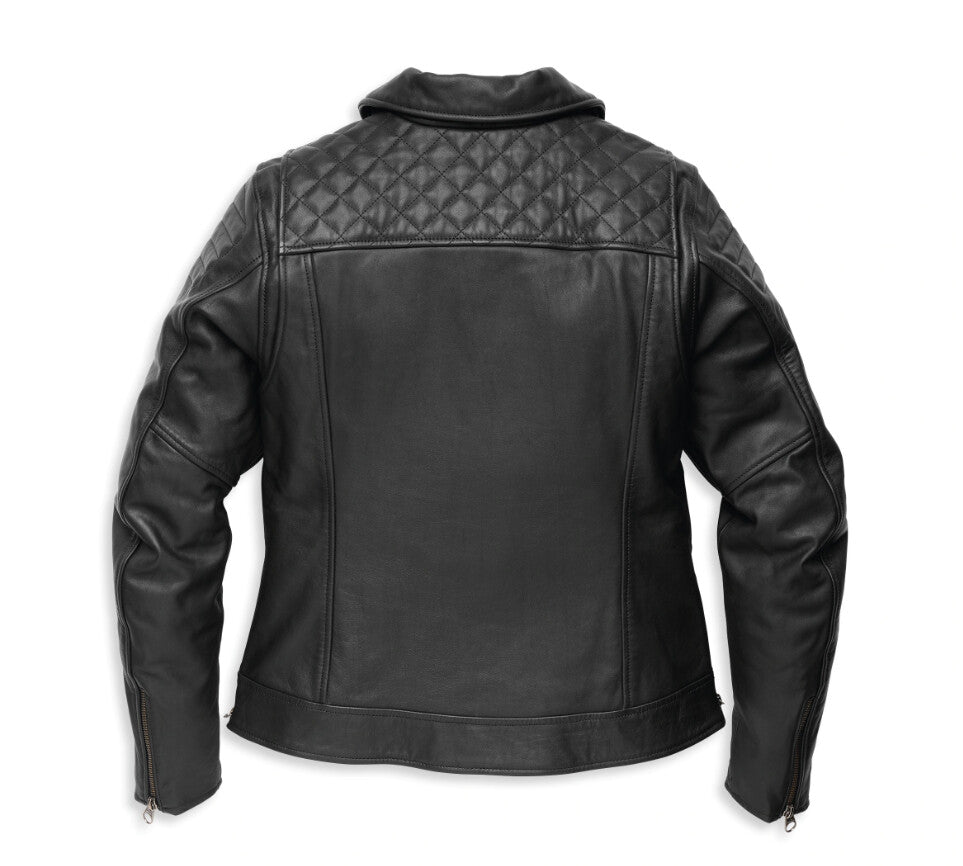 HARLEY-DAVIDSON ® "Bezel Biker Collar Leather Jacket" Women