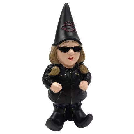 Harley-Davidson Weiblicher Gartenzwerg