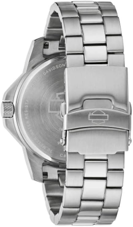 Harley-Davidson Men's Bar & Shield Logo Camo Print Stainless Steel Watch