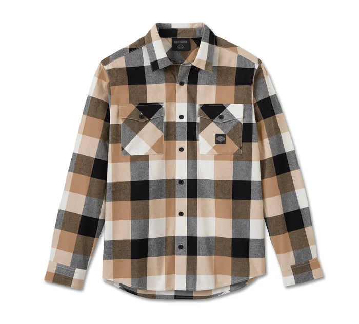 HARLEY-DAVIDSON ® "Essence Long Sleeve" Flannel Shirt Plaid Men