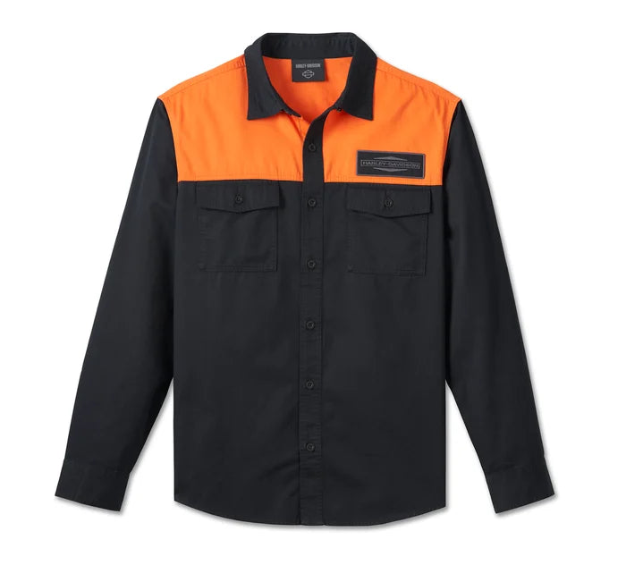 HARLEY-DAVIDSON ® Stacked Bar & Shield Long Sleeve Shirt Men
