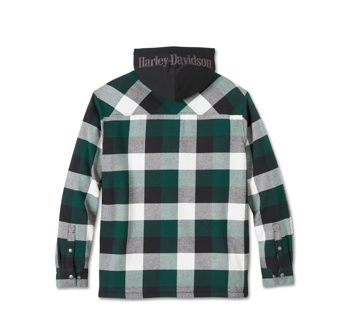HARLEY-DAVIDSON ® Traveler Hemdjacke mit Kapuze - Plaid