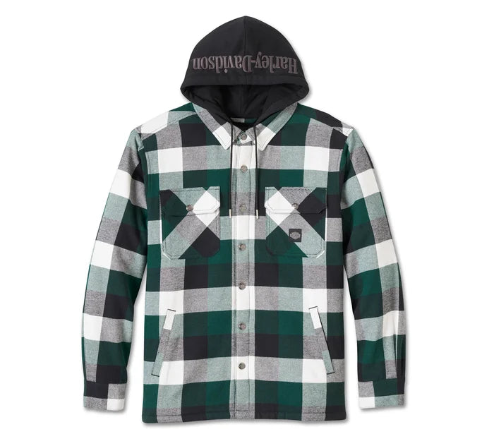 HARLEY-DAVIDSON ® Traveler Hemdjacke mit Kapuze - Plaid