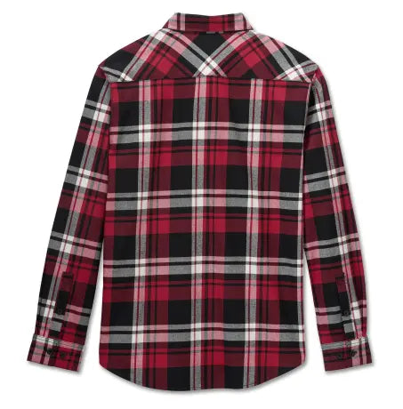 Harley-Davidson Flannel Hemd Bar & Shield Karo rot