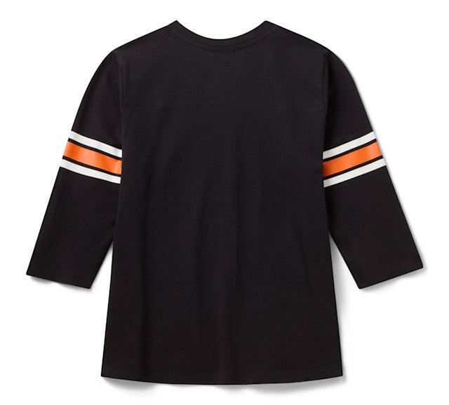 Harley-Davidson Essential 3/4 Sleeve V Neck für Damen