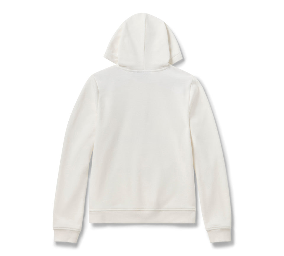 Willie G Skull Bling Pullover-Hoodie für Damen - Cloud Dancer