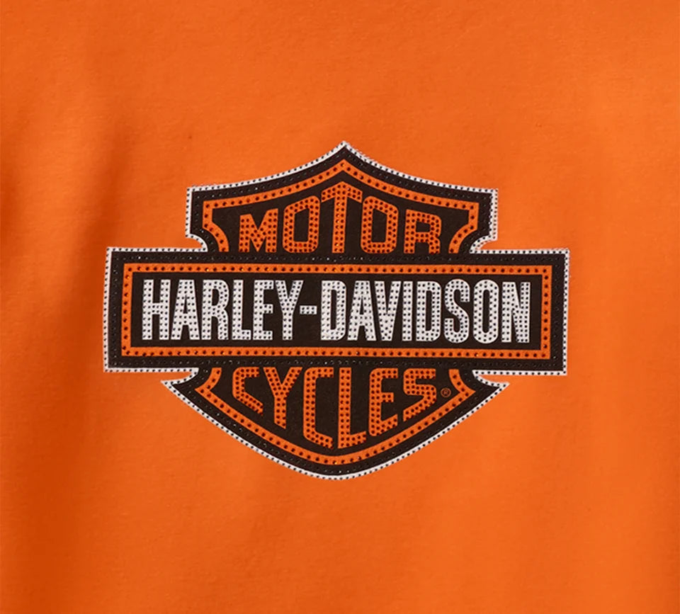 Harley-Davidson Damen Hoodie "Essential Bling" Orange