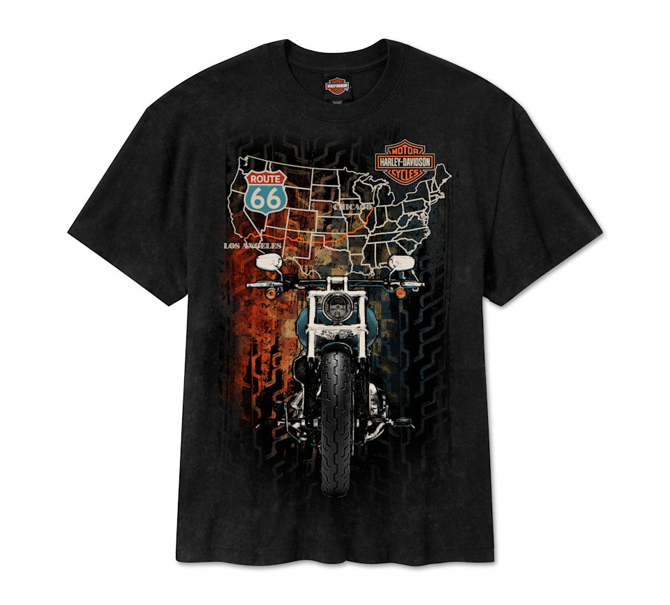 H-D Route 66 Anniversary Short Sleeve T-Shirt für Herren