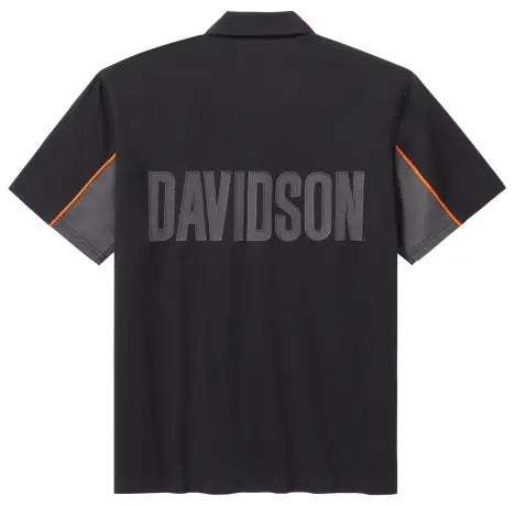 Harley-Davidson Kurzarmhemd Essential Mechanics schwarz/grau