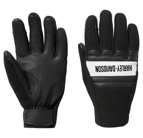Harley-Davidson Motorradhandschuhe Dyna Knit schwarz/weiß