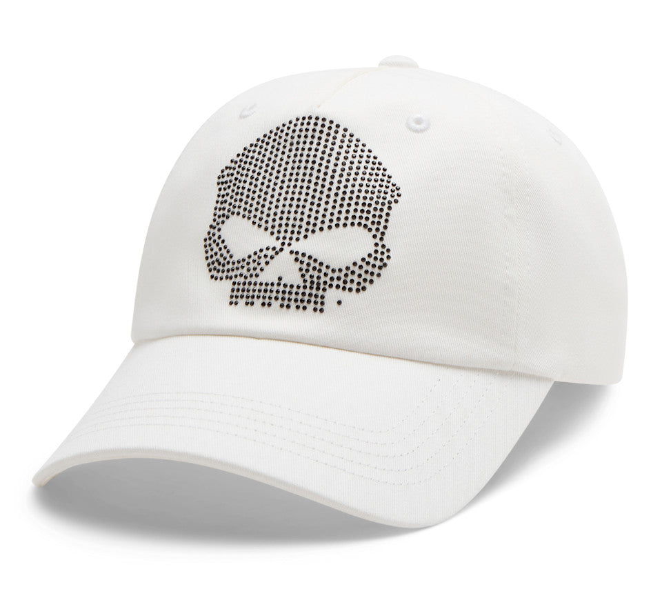 Harley-Davidson Women's Willie G Bling Skull Ballcap – Cloud Dancer