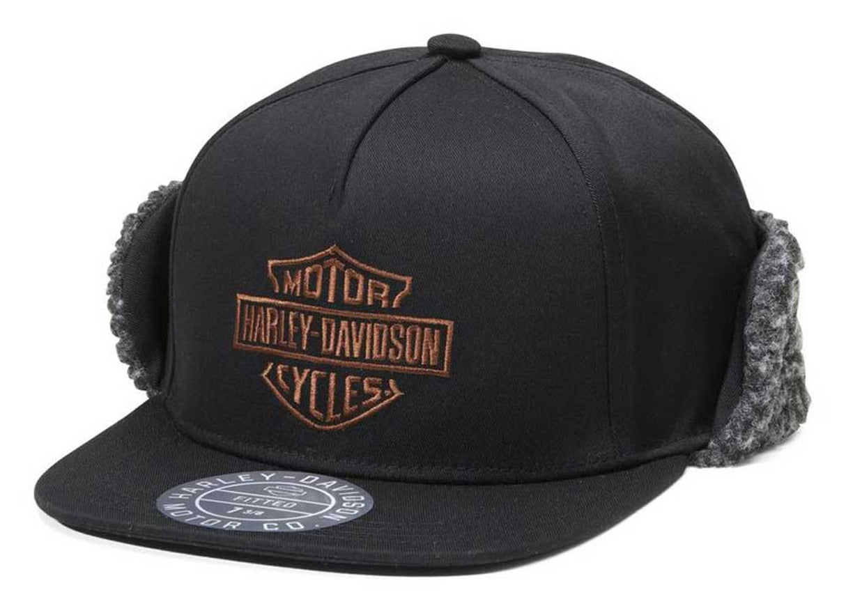 Harley-Davidson Men's Midwest Sherpa Ear Flap Fitted Hat