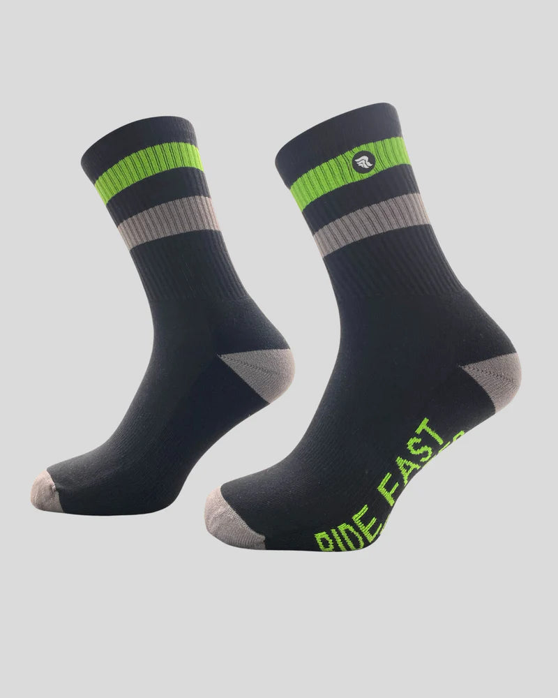 Riding Culture "Ride Fast Socks Green/Grey"