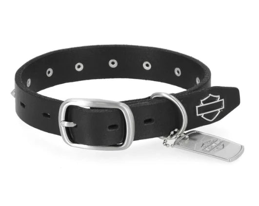Harley-Davidson Hunde Halsband Cone Stud Leather Collar