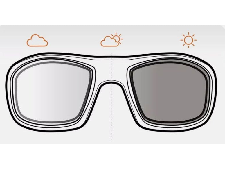 Marcolin Alley Amber Photochrom Selbsttönend Motorrad Brille