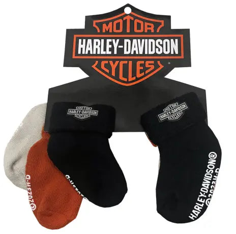 Harley-Davidson Infant Boys Socks 3 Pairs