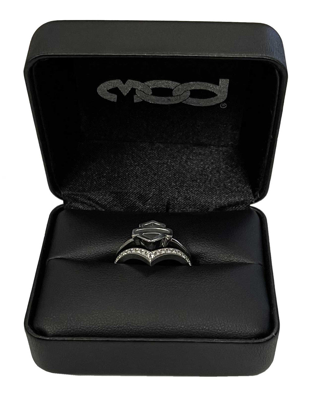 Harley-Davidson Ring "Chevron Bling" Sterlingsilber