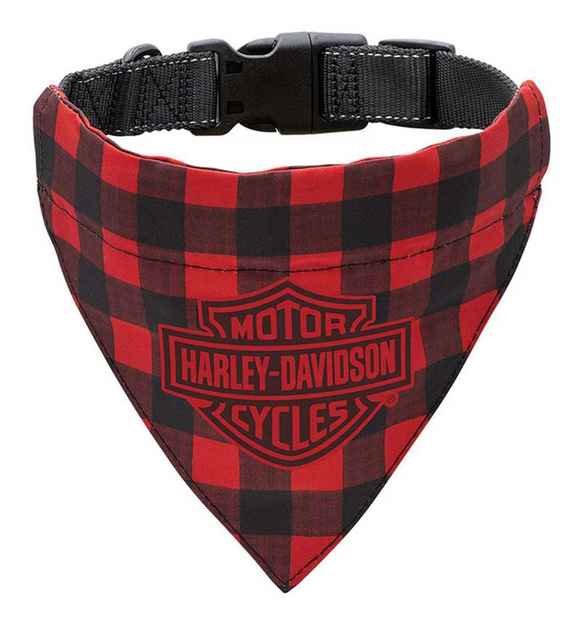 Harley-Davidson Holiday Plaid Pet Bandana
