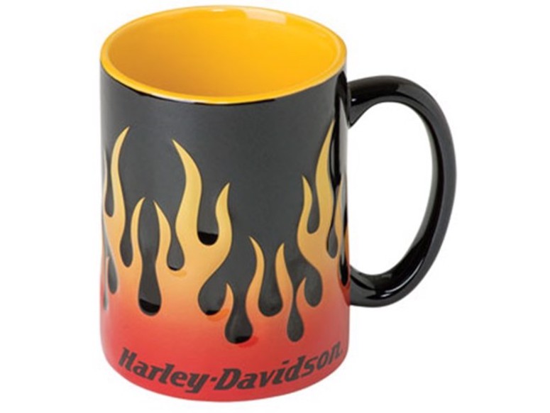 Harley-Davidson Sculpted Flames Mug