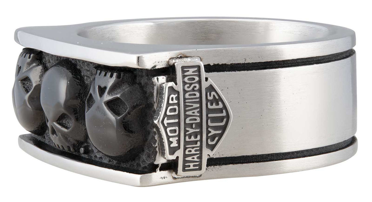Harley-Davidson® Herren Multiple Willie G Skull B&S Siegelring aus Edelstahl
