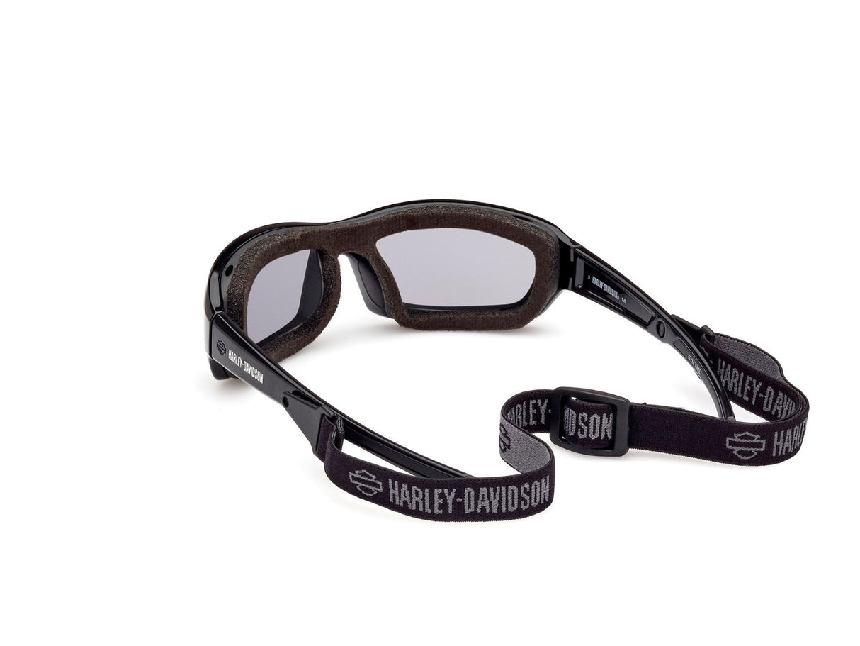 Harley-Davidson Brille "Gym Time Smoke Photochromic+Polar" Shiny Black