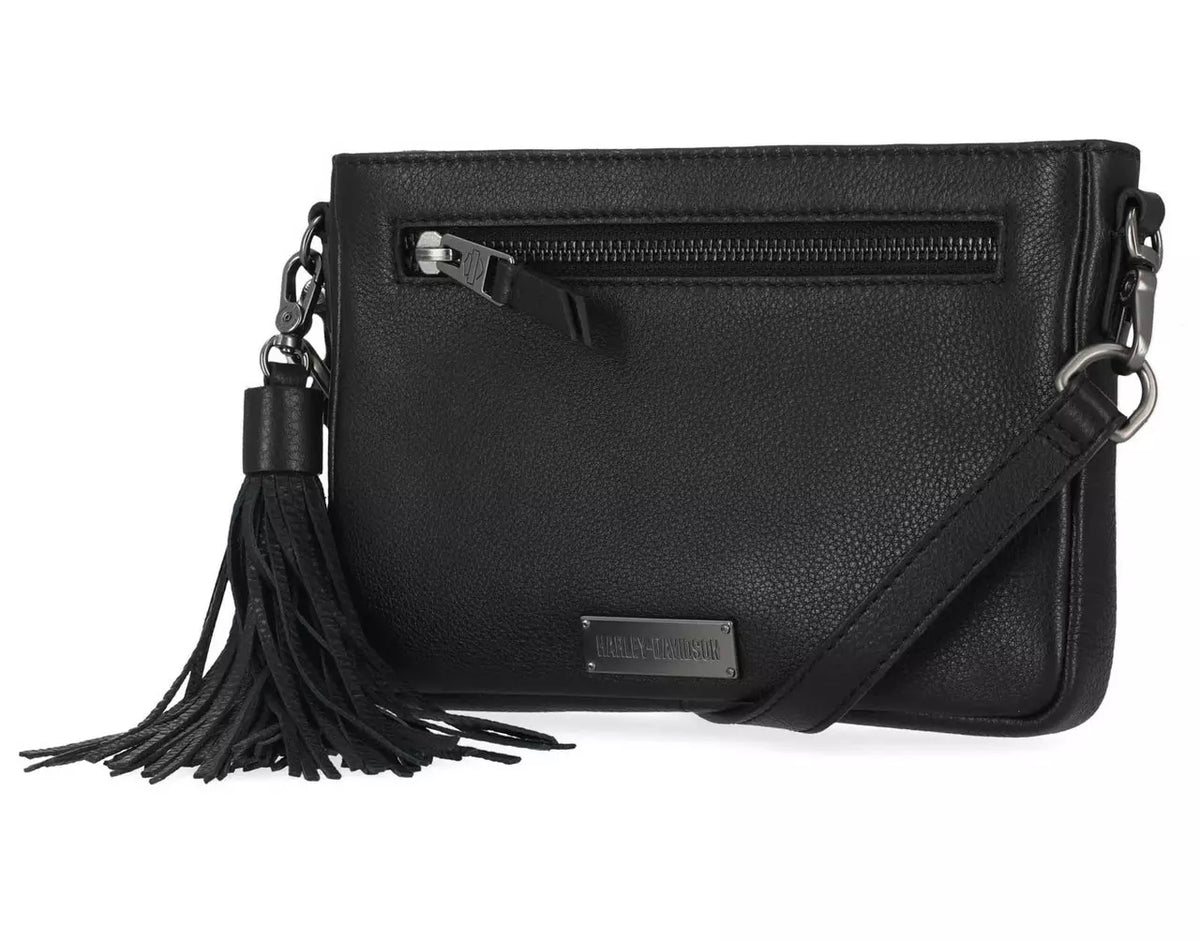 Harley-Davidson Damen Gürteltasche Classic Leder schwarz ArtNr.: MHW004/08