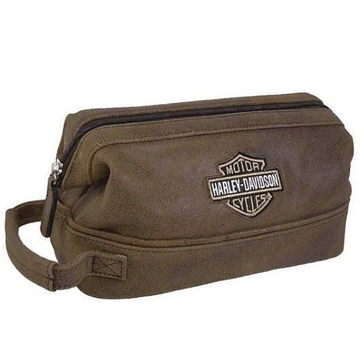 Harley-Davidson Leder Kosmetik Tasche