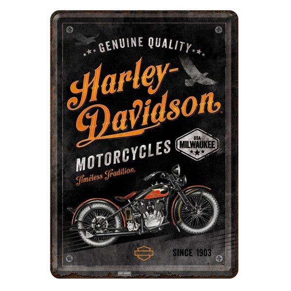 Harley-Davidson Postcard Timeless Tradition 10x14