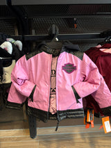 Harley-Davidson PU Lederjacke Girls Pink