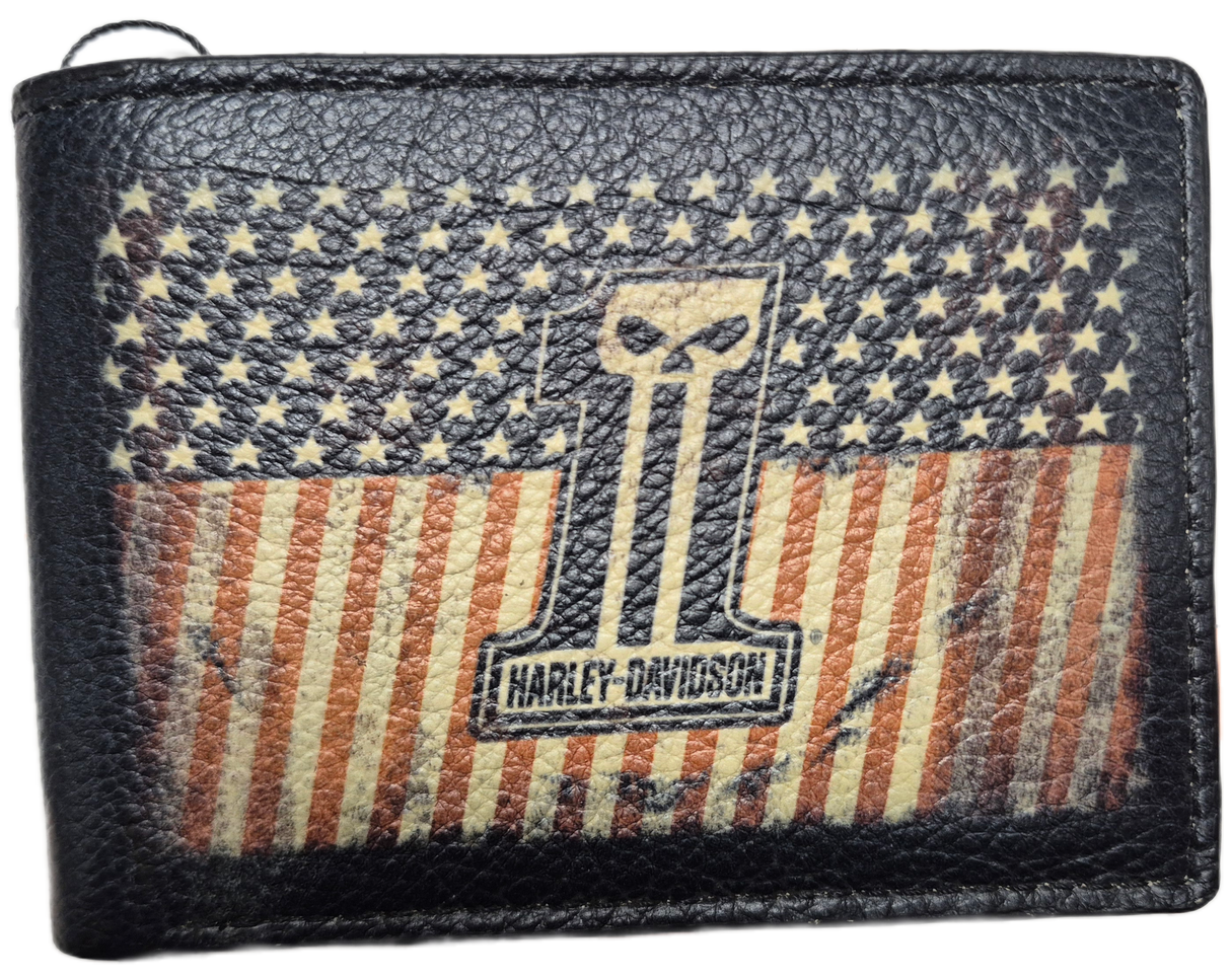 Harley-Davidson Geldbeutel Uno Flag Bifold