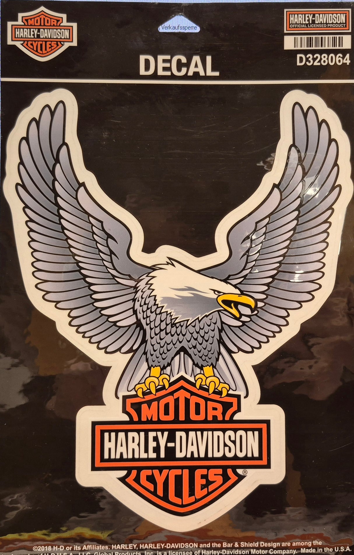Harley-Davidson Decal, Upwing Eagle Nr 25