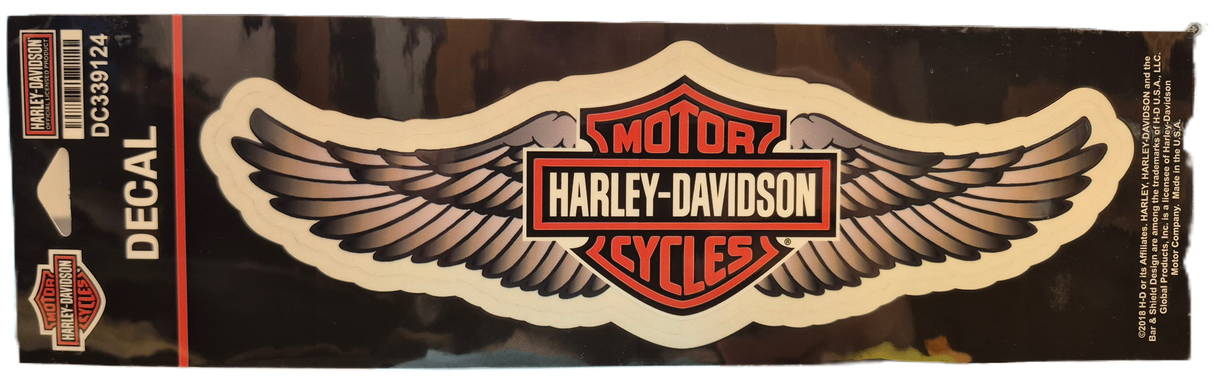 Harley-Davidson Decal, Straight Wings, Nr. 2