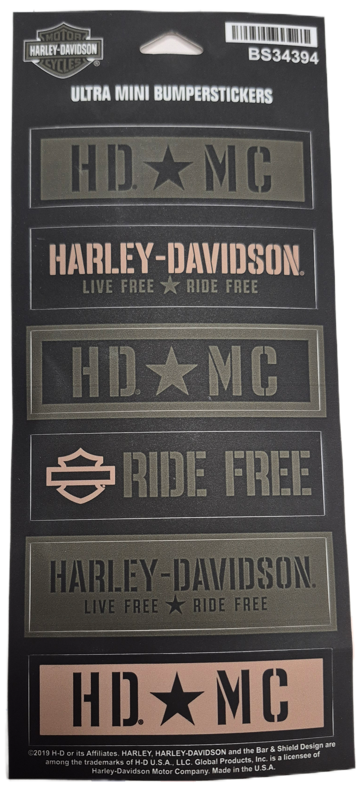 Harley-Davidson Bumpersticker - Resolute Nr.42
