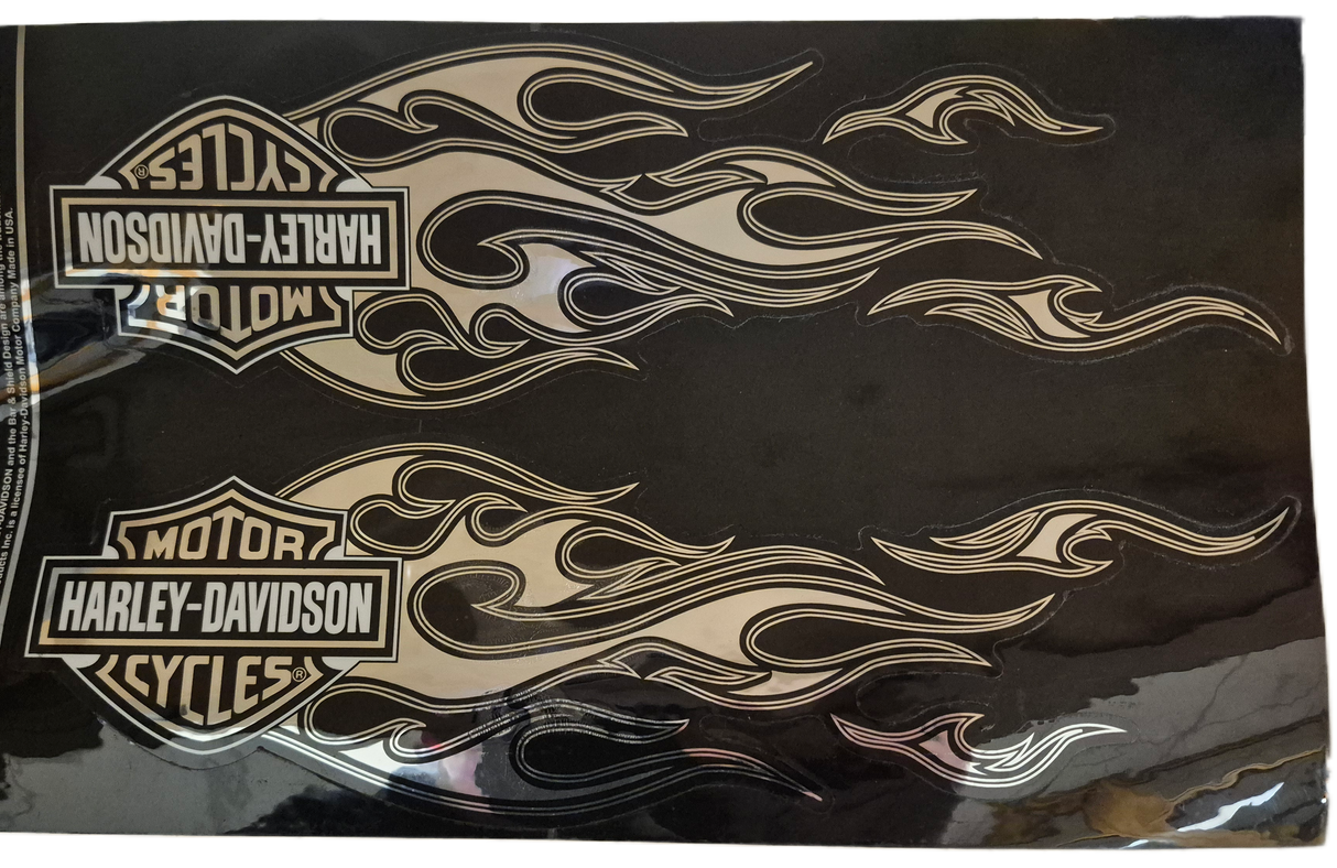 Harley-Davidson Decal - Chrome Fire, Nr.16 3per Shee