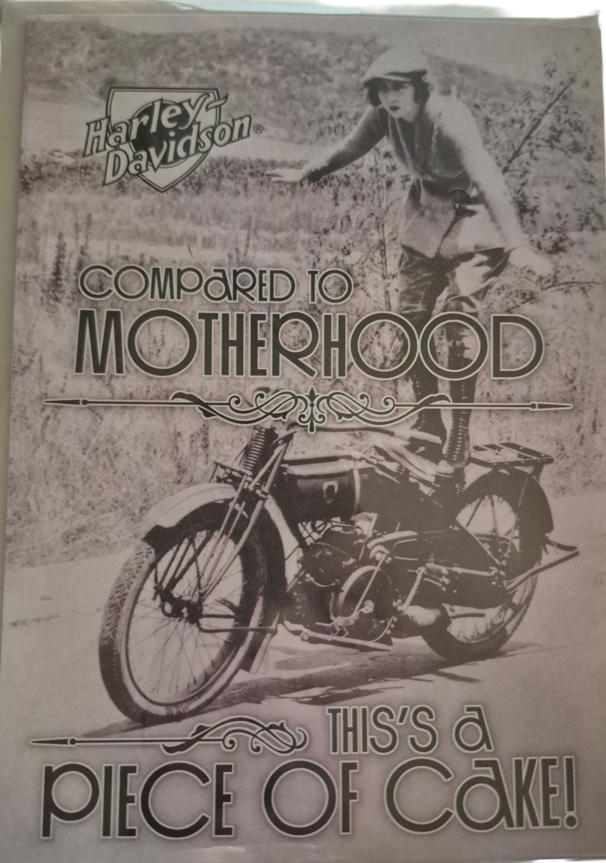 Harley-Davidson Piece of Cake- Mother´s Day Card