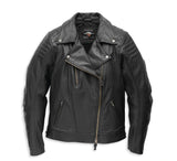 HARLEY-DAVIDSON ® "Bezel Biker Collar Leather Jacket" Women