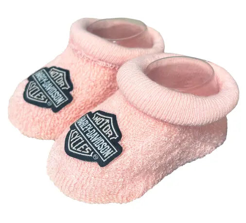 Harley-Davidson Baby Girl Bootie Socks rosa 0/3M