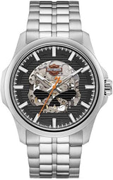 Harley-Davidson Men's Willie G Skull Self-Winding Stainless Steel Watch