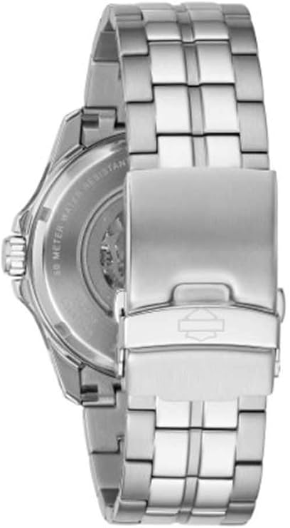 Harley-Davidson Men's Willie G Skull Self-Winding Stainless Steel Watch