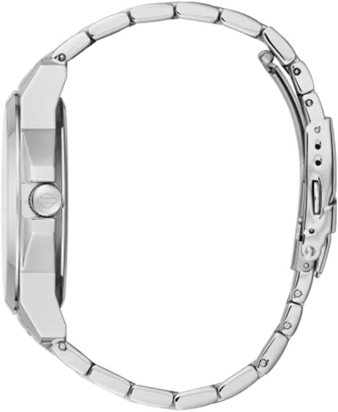 Harley-Davidson Men's Bar & Shield Logo Camo Print Stainless Steel Watch