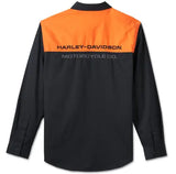 Harley-Davidson Shirt Stacked Bar & Shield schwarz/orange