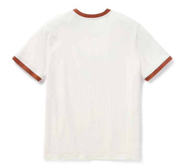 Harley-Davidson Vintage Drop H Ringer T-Shirt für Herren