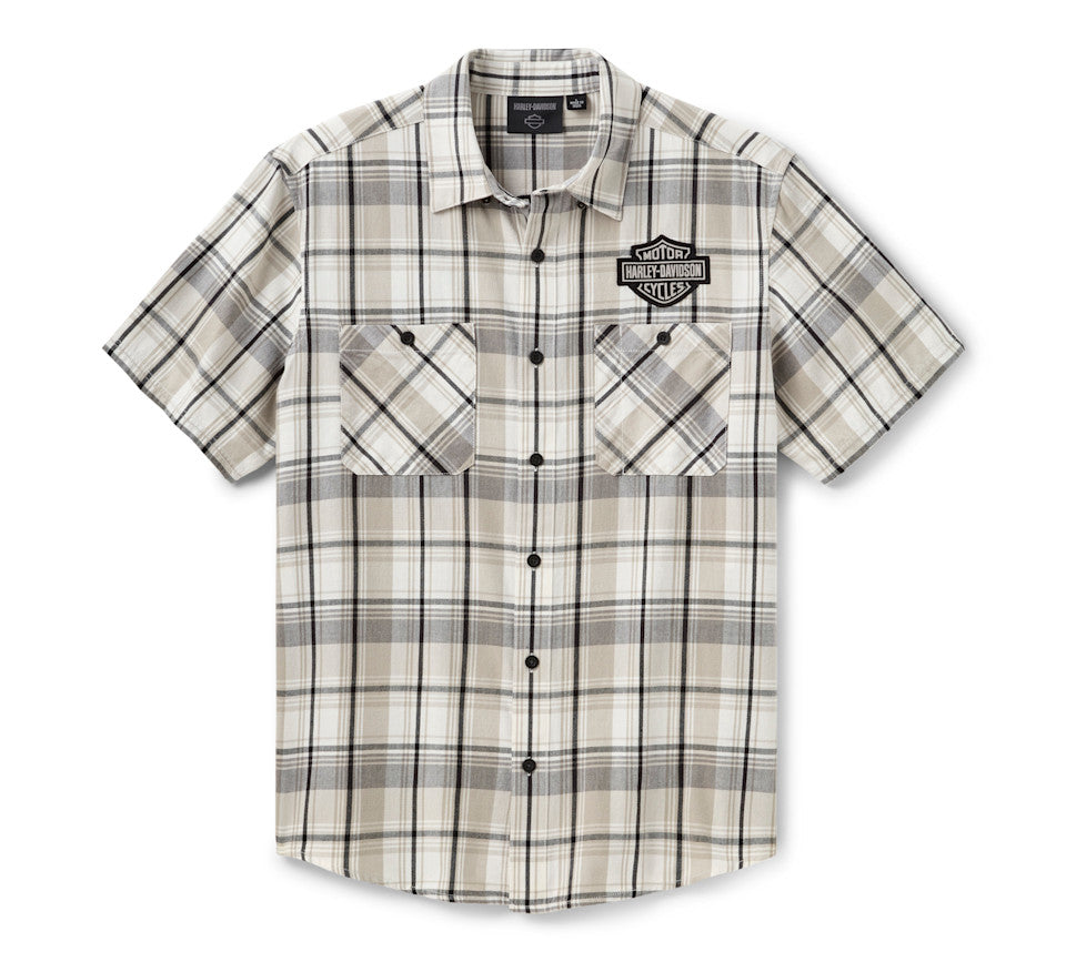 Harley-Davidson Essential Short Sleeve Plaid Shirt für Herren