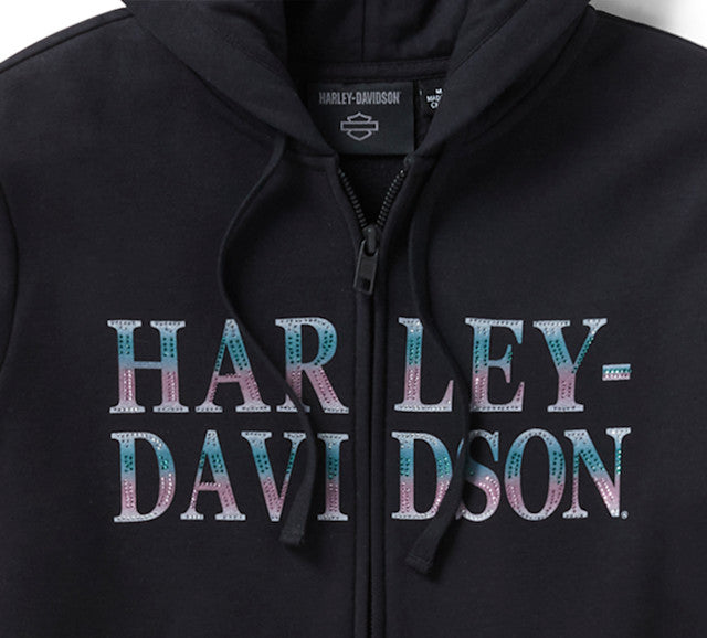 Harley-Davidson Women's Winged Bling Full Zip Hoodie