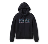 Harley-Davidson Women's Winged Bling Full Zip Hoodie