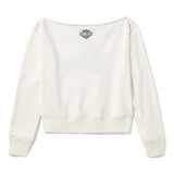 Harley-Davidson SWEATSHIRT-KNIT,OFF WHITE