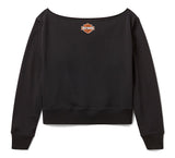 Harley-Davidson Essential Off-The-Shoulder Crew - Harley Black
